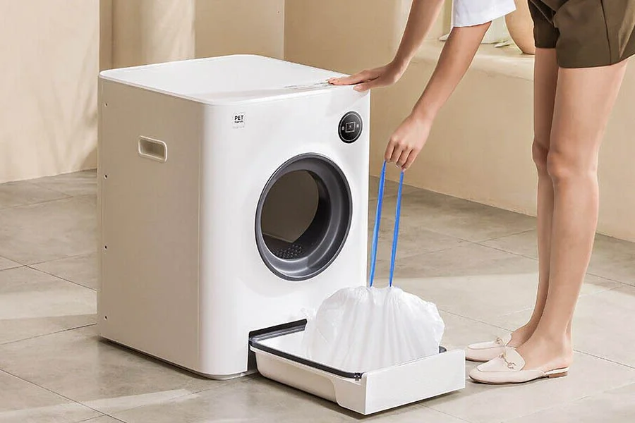 semi automatic cat litter box